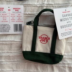 Trader Joe's Canvas Micro tote with Grocery Bag
